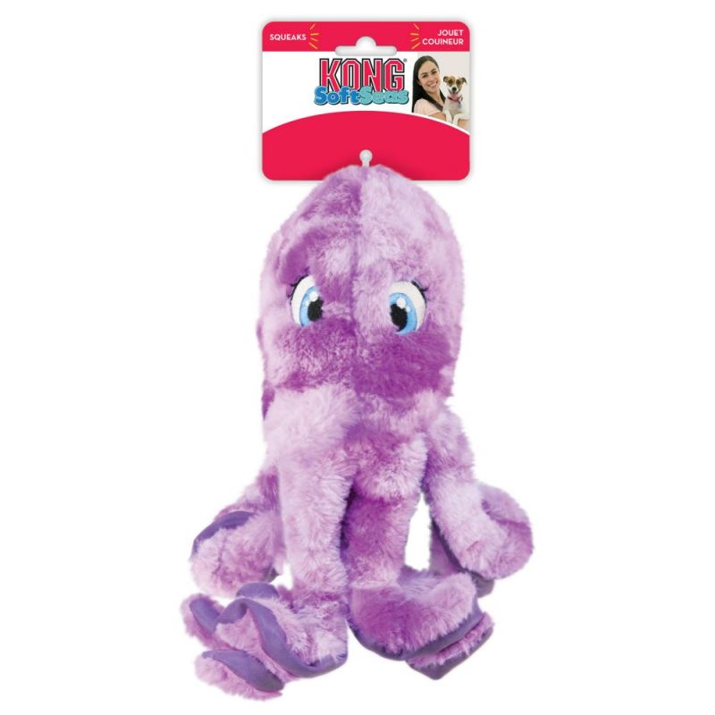 KONG - Leksak SoftSeas Octopus Lila liten eller stor - Bild 2