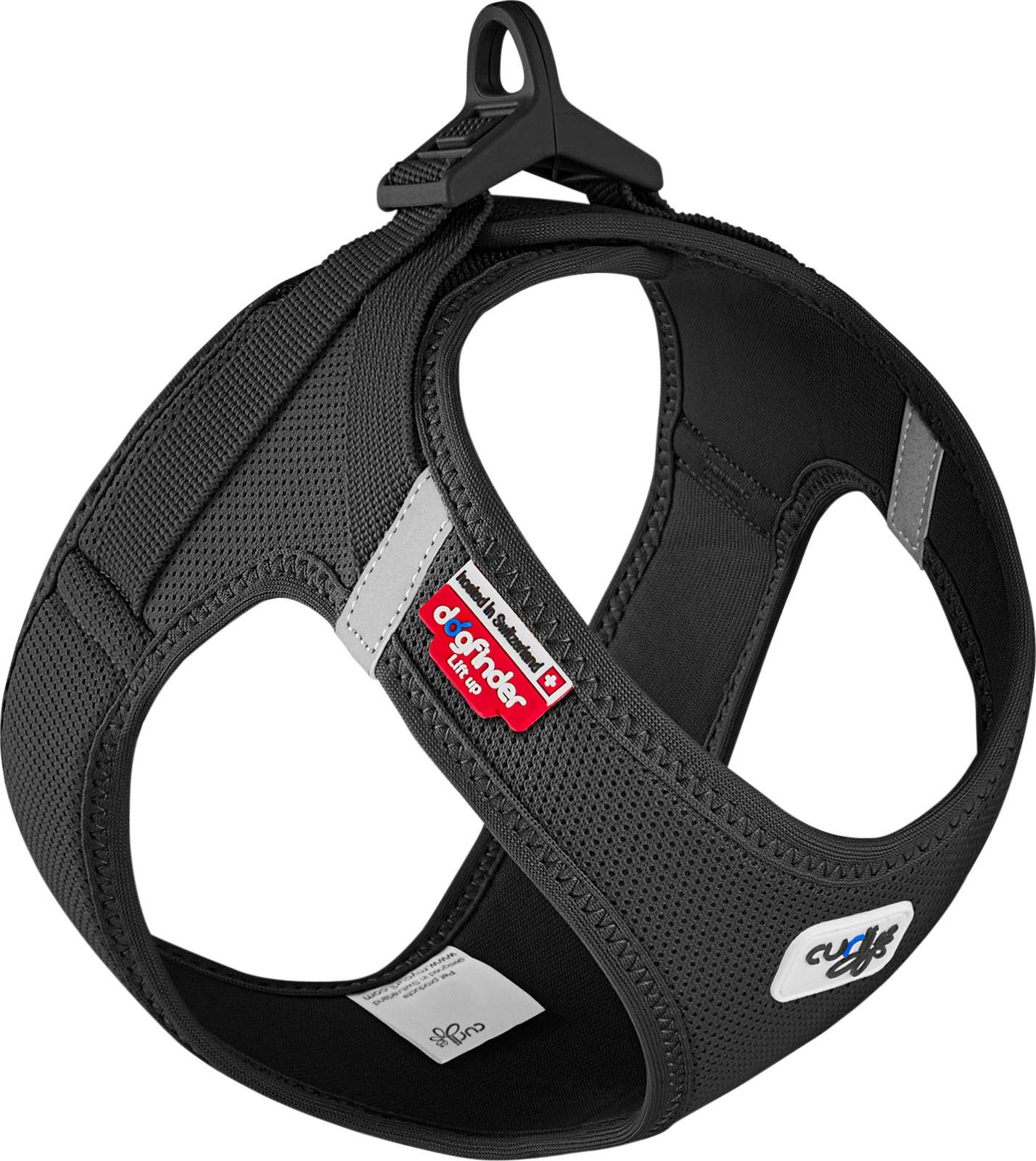 Curli – Step- in Vest sele Clasp Air-Mesh Black