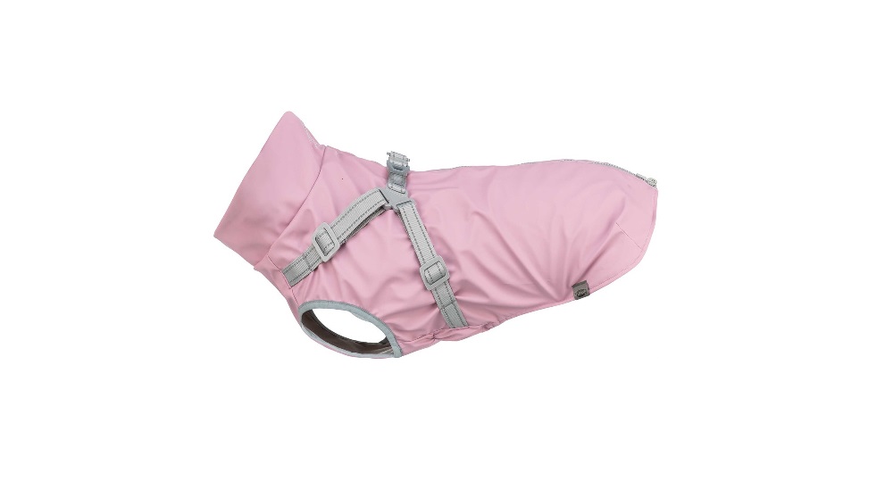 Pontis regntäcke med sele, rosa