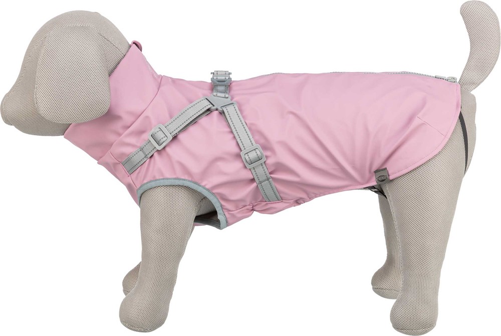 Pontis regntäcke med sele, rosa - Bild 2