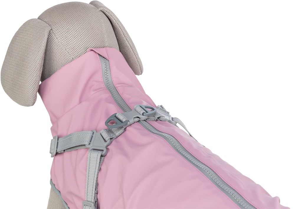Pontis regntäcke med sele, rosa - Bild 4